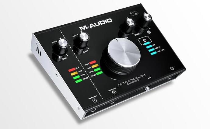 M-Audio-M-Track-2x2M-Il-pannello-superiore