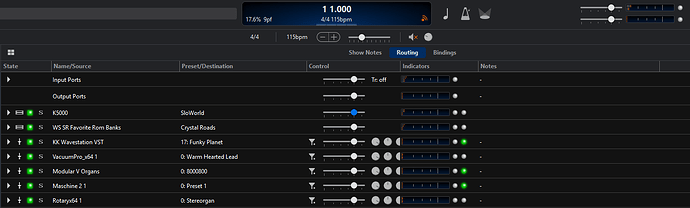 Cantabile Behringer BCF2000 Volume Setup by Object Routes