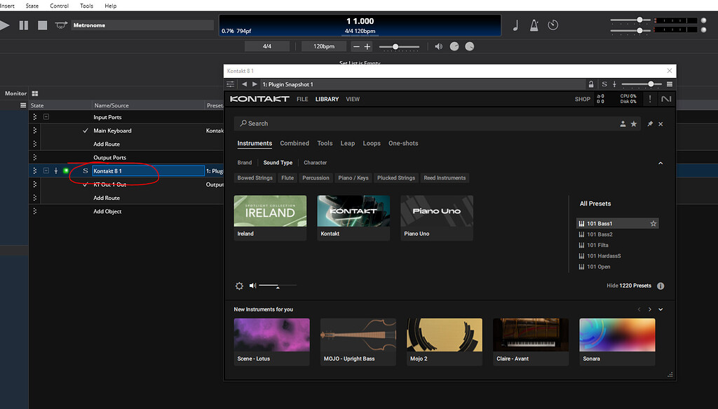 Kontakt 8.2.1 plugin won't load (error code 13206) - Cantabile Community