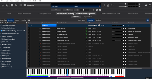 Cantabile - Treasure Keyboard Mapping