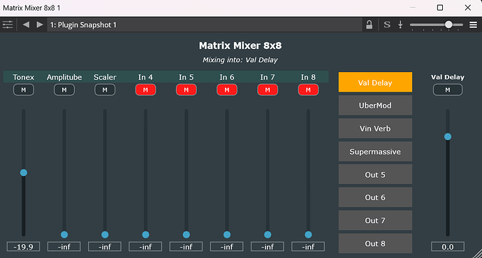 8x8 mixer VST