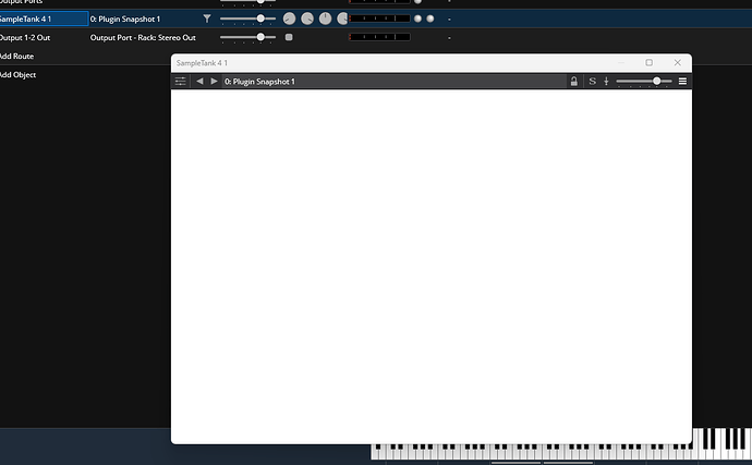 empty vst screen