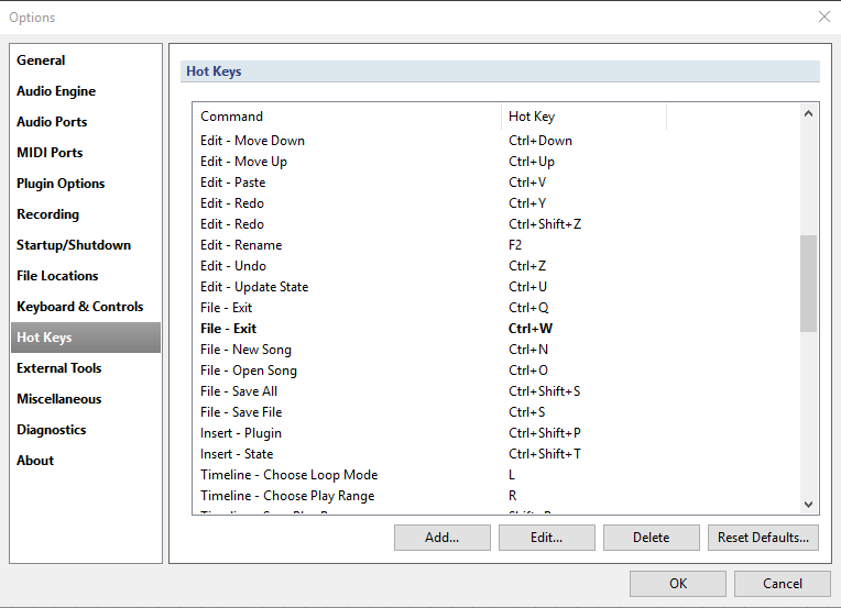 Micro-suggestion: Hot Keys List - Cantabile - Cantabile Community