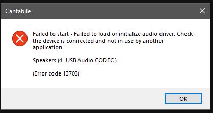 Fresh Install Windows 10 Cantabile Has Issue Recognising Usb Soundcard Was Fine Before Cantabile Cantabile Community