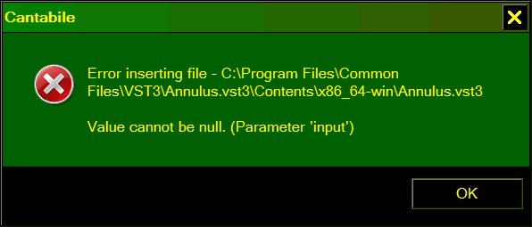 Annulus_vst3 error